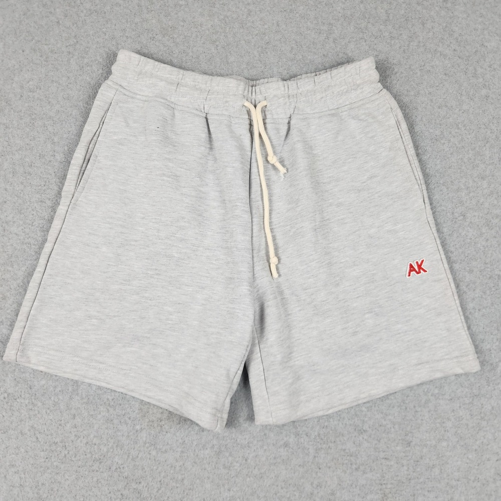 Arjen Kroos Sweat Shorts Mens S Gray Heathered Cotton Comfort Drawstring  Waist